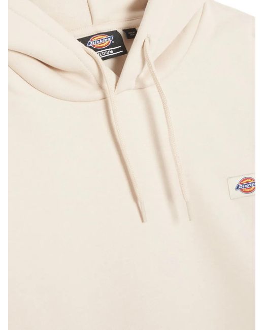 Dickies Natural Logo-Patch Kangaroo-Pocket Hoodie for men