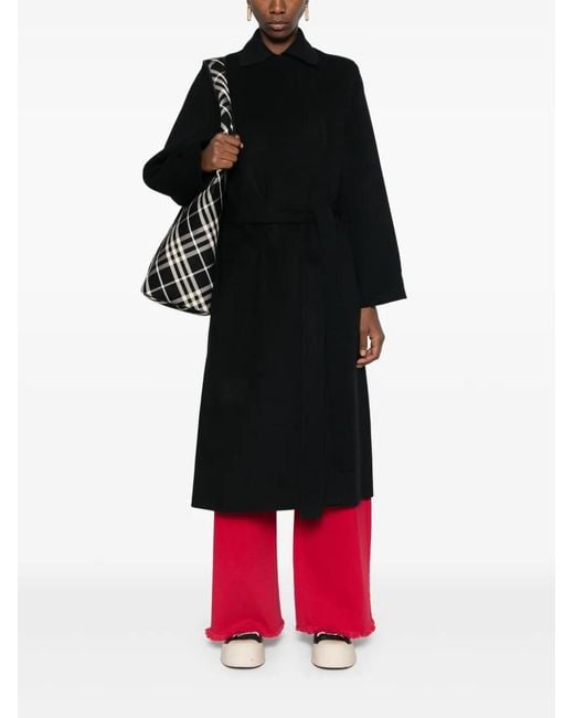 KENZO Black Double-Breasted Coat