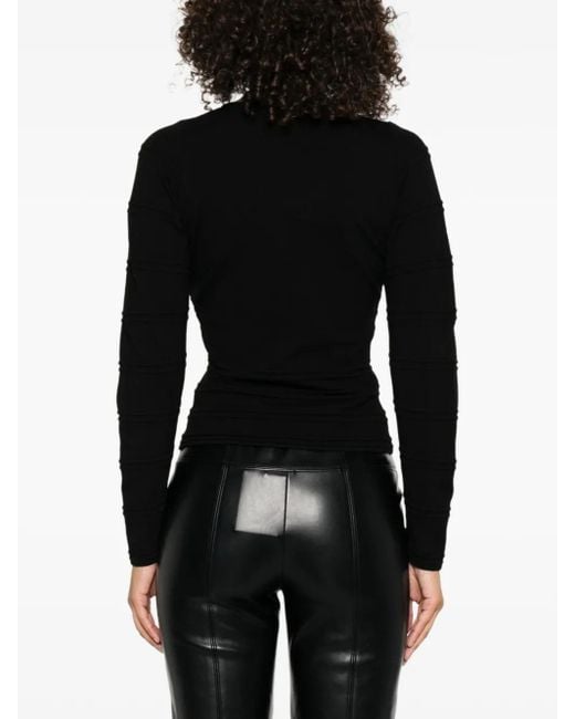 Twinset Black V-Neck Top