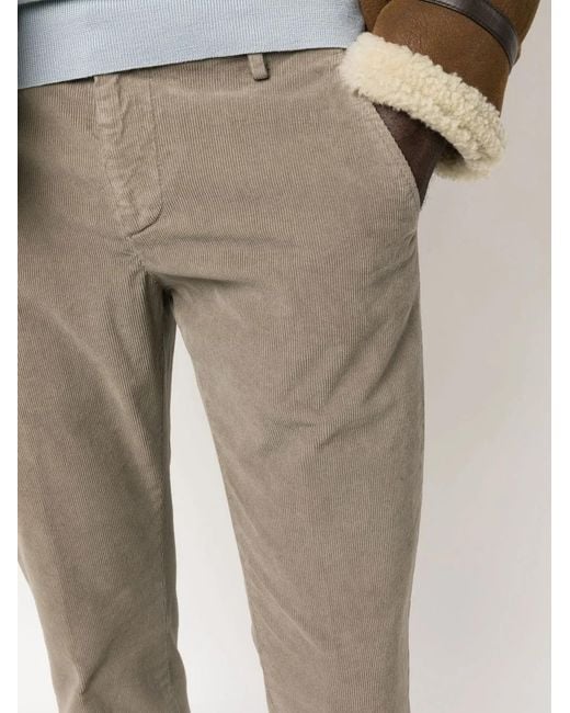 Dondup Gaubert Ribfluwelen Broek in het Gray voor heren