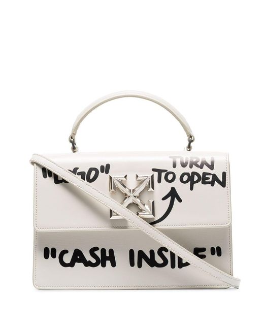 Off-White c/o Virgil Abloh White 'Itney 1.4 Cash Inside' Handtasche