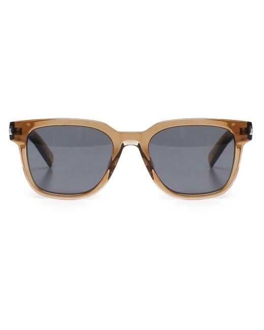Saint Laurent Blue Square-Frame Acetate Sunglasses