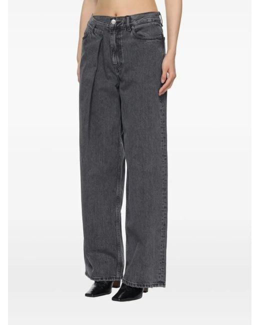 Won Hundred Blue Pleat-Detailing Jeans
