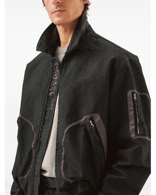 Massimo Osti Studio Black Zip Pockets Jacket for men