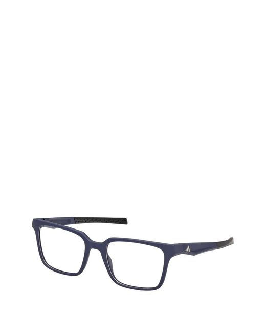 Adidas Black Rectangle-Frame Glasses for men