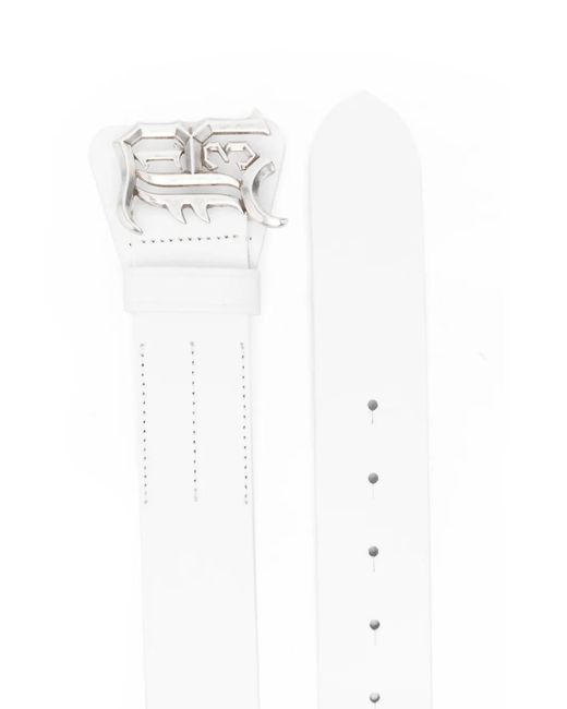R13 White Logo Belt