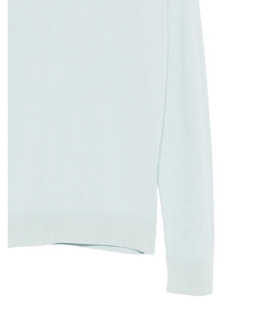 Alpha Studio Blue Crew-Neck Sweater for men
