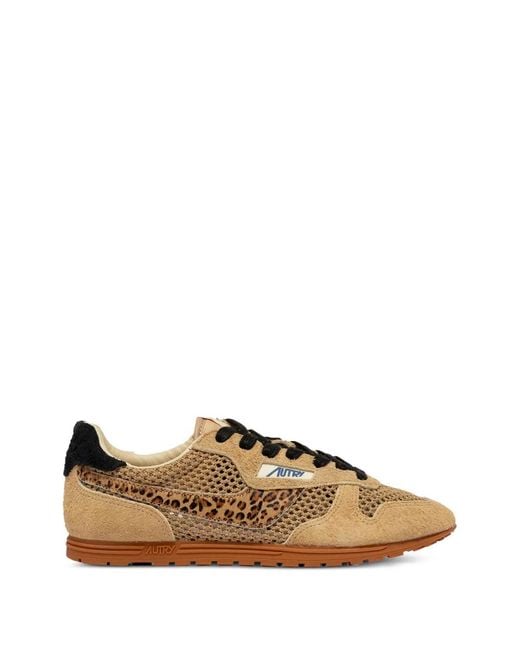 Autry Brown Windspin Suede/Pony Leo