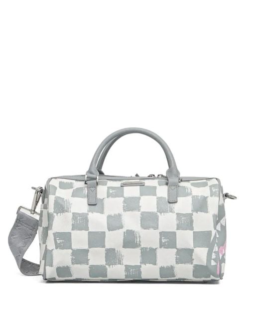Sprayground Gray Handtasche Mit Karomuster