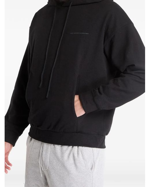 Post Archive Faction PAF Logo-Detail Hoodie in Black for Men | Lyst