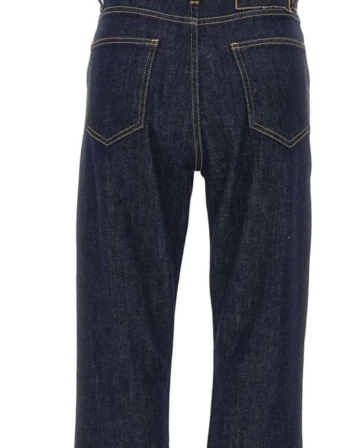 Iceberg Blue Cotton-Blend Jeans