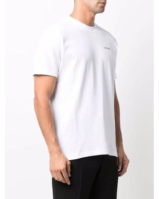 Off-White c/o Virgil Abloh White Caravaggio Arrow Short-Sleeve T-Shirt for men