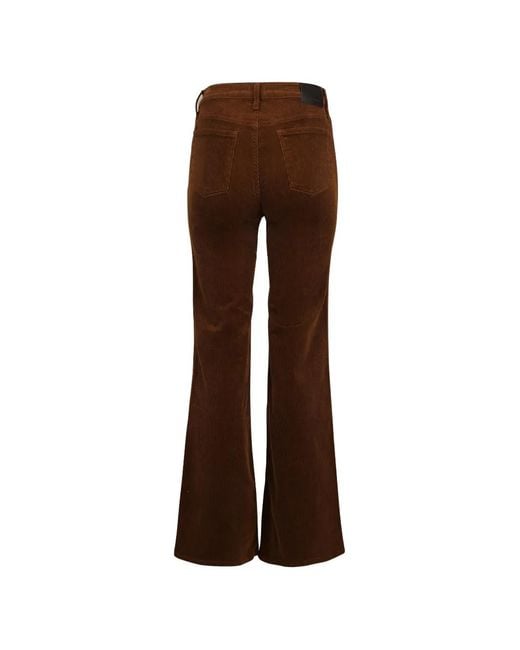 Citizens of Humanity Brown Kimberly 70S Flared Corduroy Trousers