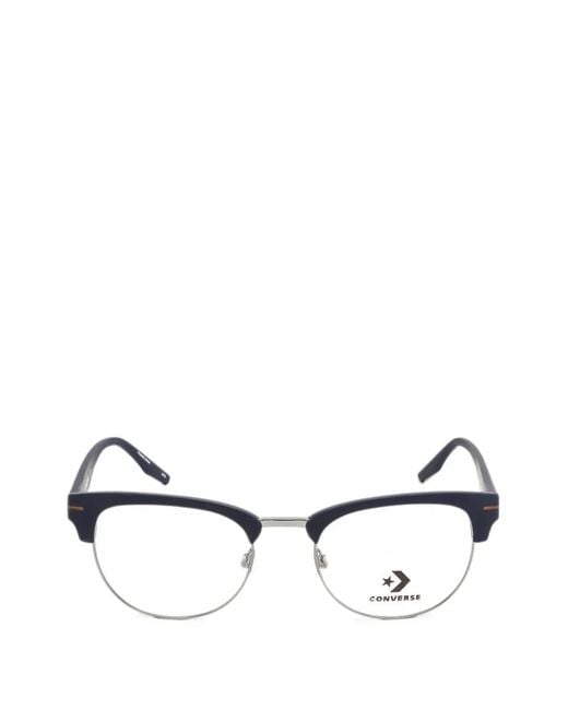 Converse Blue Oval-Frame Glasses for men