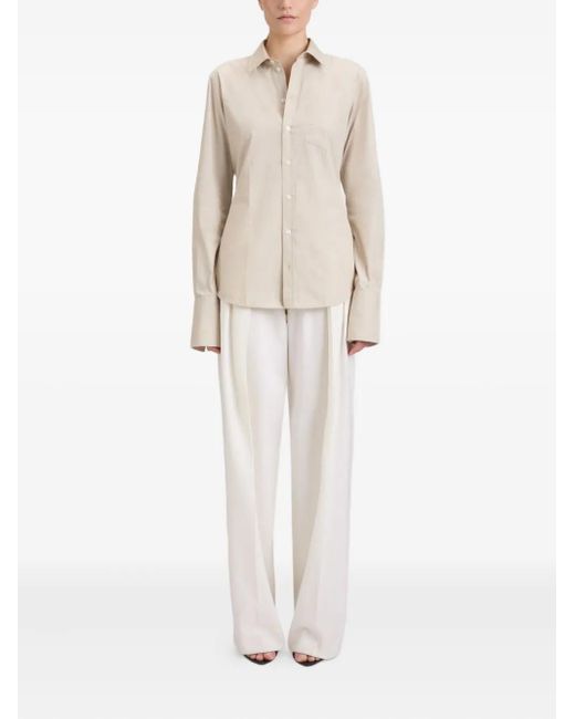Victoria Beckham White Button-Fastening Shirt