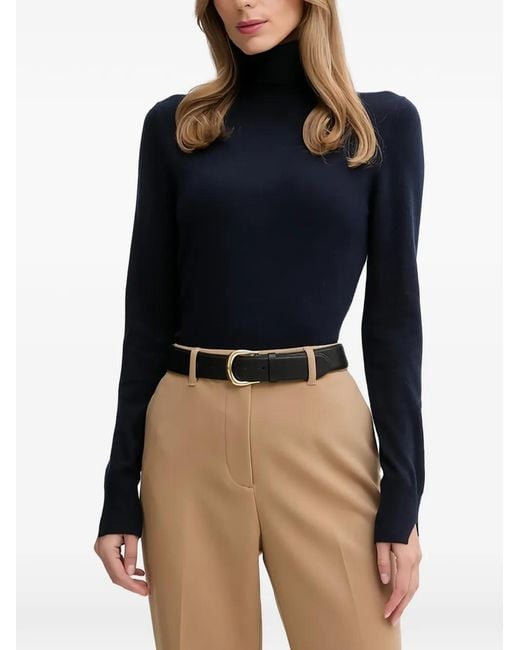 Sisley Blue Roll-Neck Jumper