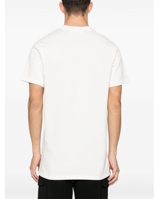 T-shirt en coton à logo appliqué Moncler Genius pour homme en coloris White