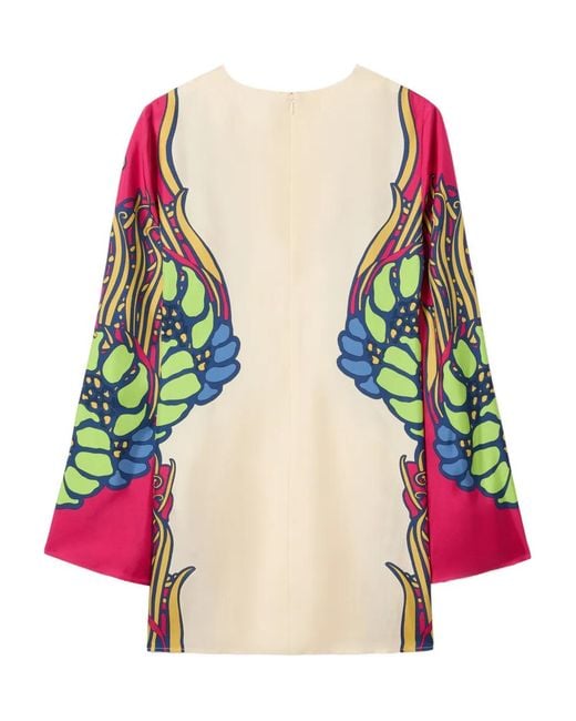 LaDoubleJ Pink Supreme Swing Minikleid mit Blumen-Print