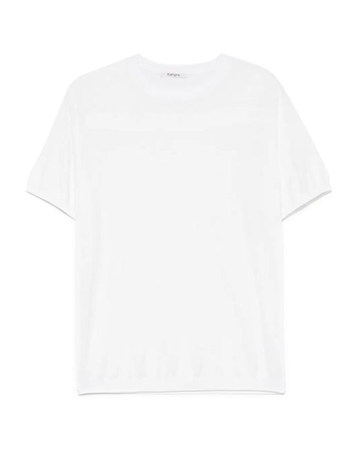 メンズ Kangra ファインリブ Tシャツ White