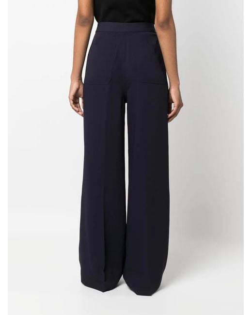 Polo Ralph Lauren Blue High-Waisted Palazzo Pants