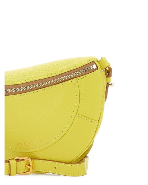 Gianni Chiarini Yellow Brooke Shoulder Bag