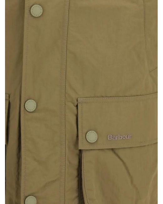 Barbour Green Rain Jacket Ashby for men