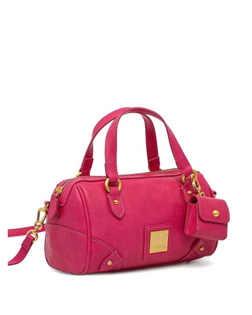 Juicy Couture Pink Logo-Plaque Tote Bag