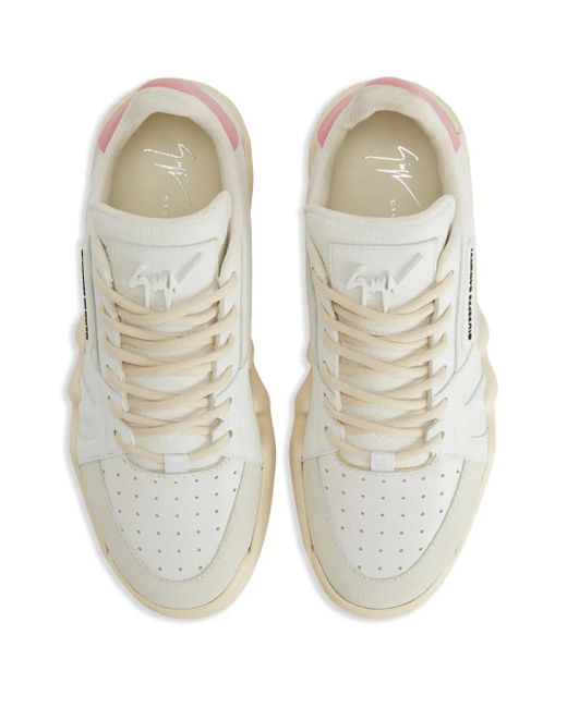 Giuseppe Zanotti White Talon Mid-Top Sneakers