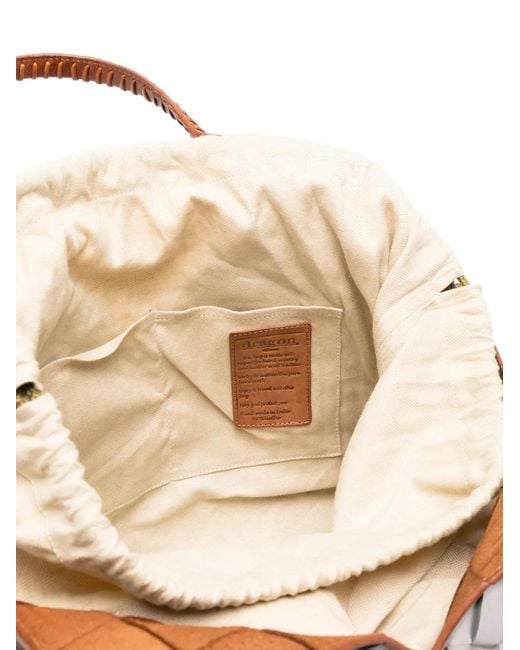 Dragon Diffusion Brown Castello Leather Shoulder Bag