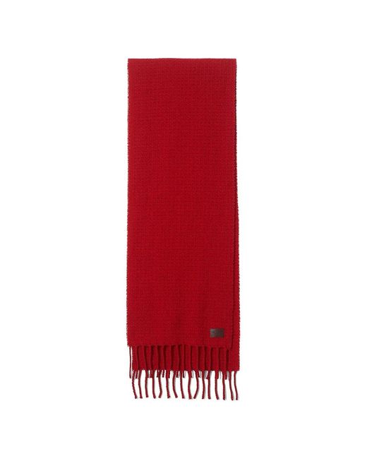 Rag & Bone Red Mila Fringed Scarf