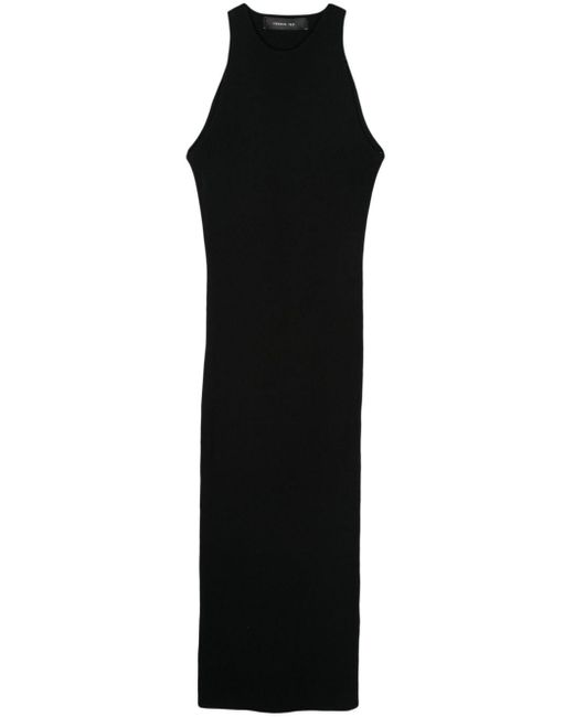 Vestido largo de punto FEDERICA TOSI de color Black