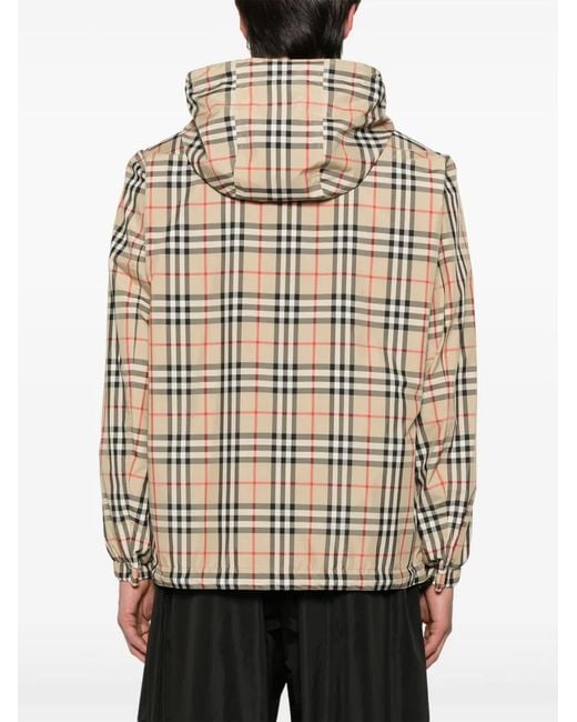 Burberry Natural Stretton Chk Jacket for men