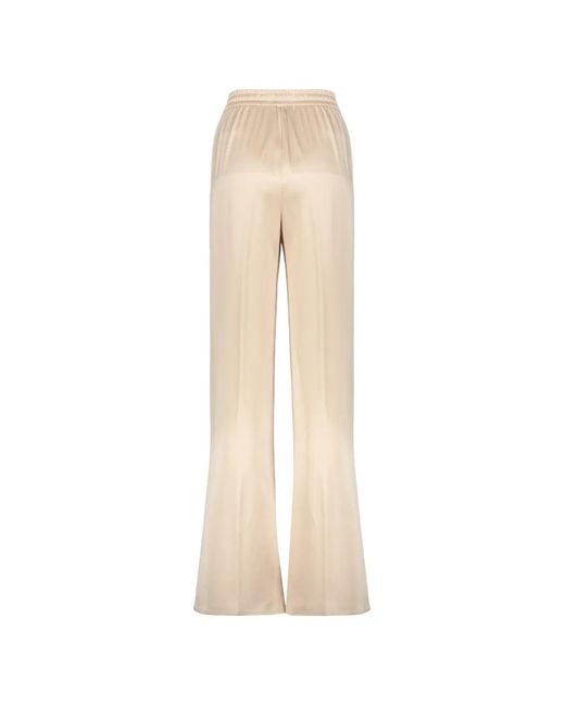 Herno Natural Drawstring-Waist Flared Trousers