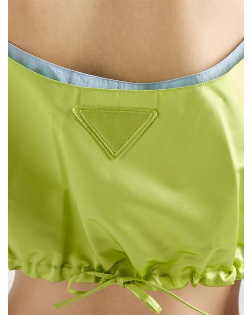 Top Corto De Duquesa Prada de color Green