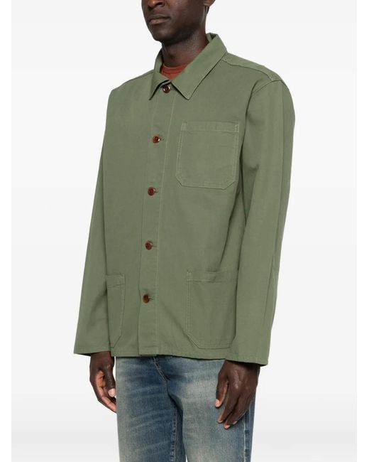 Uskees Green Button Pocket Jacket for men