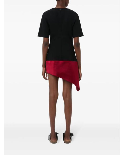 J.W. Anderson Red Short-Sleeve Mini Dress