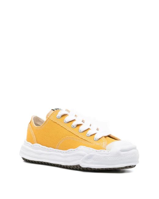 Maison Mihara Yasuhiro Yellow Hank Low-Top Sneakers for men