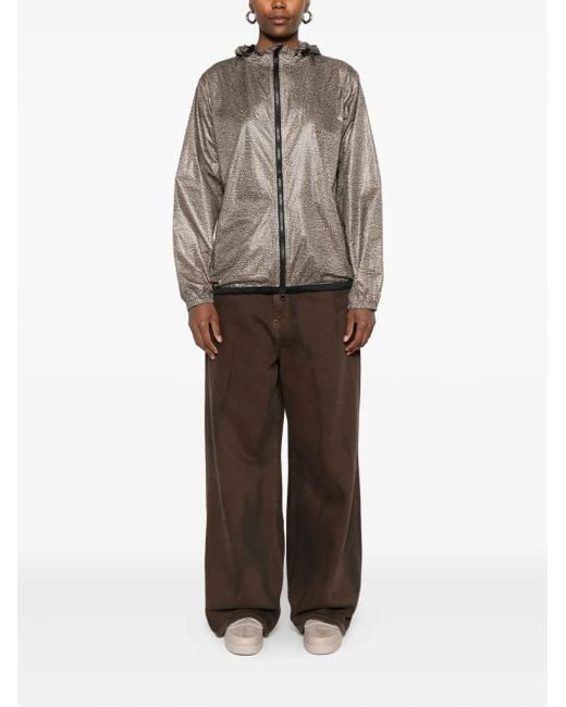 Borbonese Brown Zip-Front Jacket