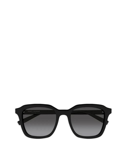 Saint Laurent Black Square-Frame Sunglasses