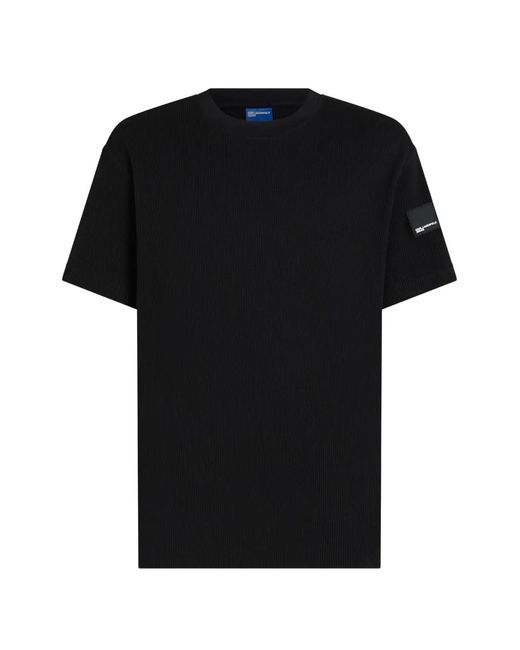 Karl Lagerfeld Black Regular T-Shirt Waffle for men