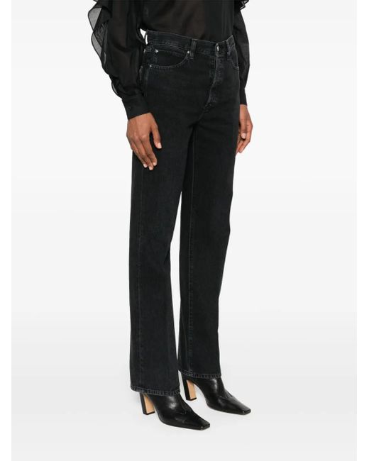 FRAME Black The Vertical Jeans