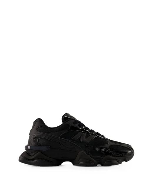 New Balance Black 9060R Mesh-Panel Sneakers