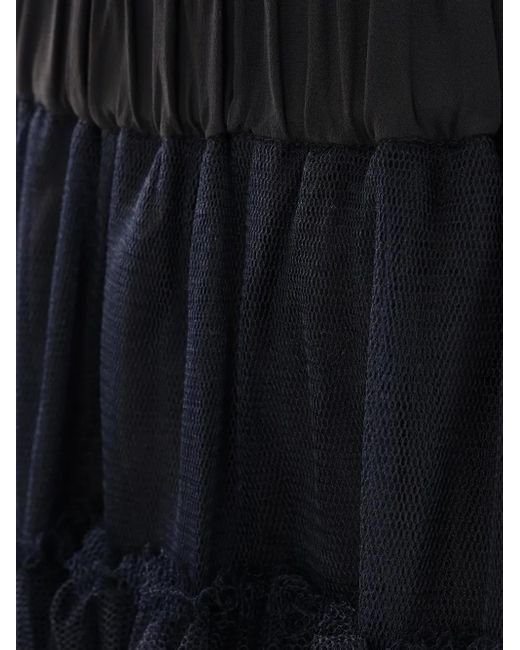 Simone Rocha Blue Tulle Midi Skirt