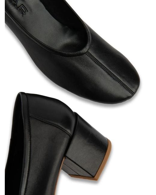 By Far Black Prudence Leather Pumps
