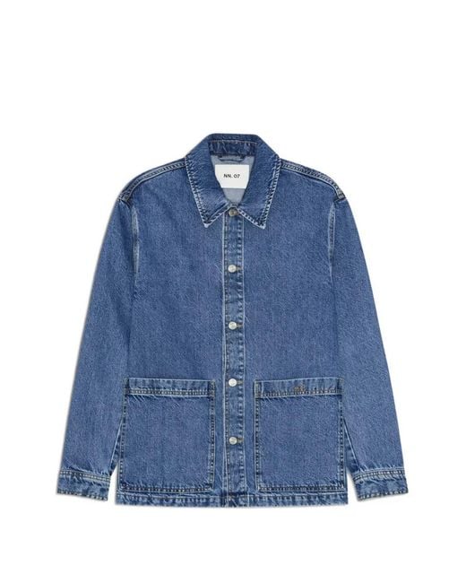 NN07 Blue Blaze Denim Jacket for men