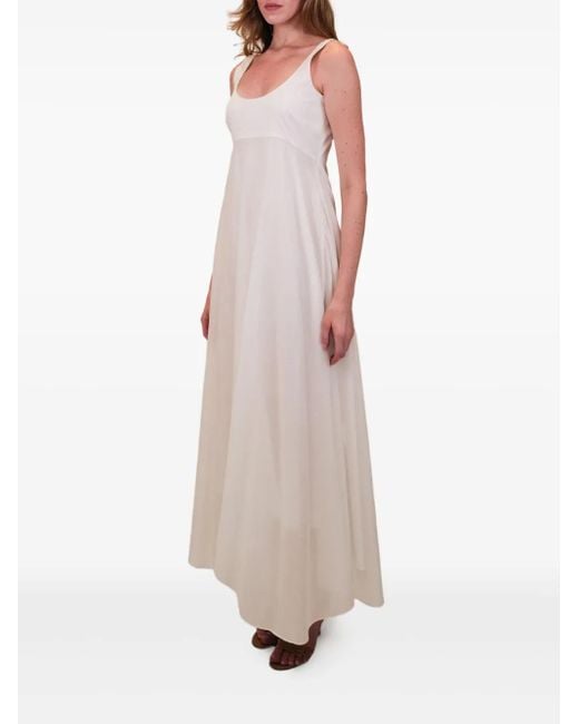 Azeeza White Bria Cotton Maxi Dress