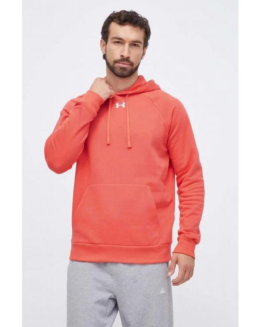 Under Armour Red Raglan-Sleeve Hoodie for men