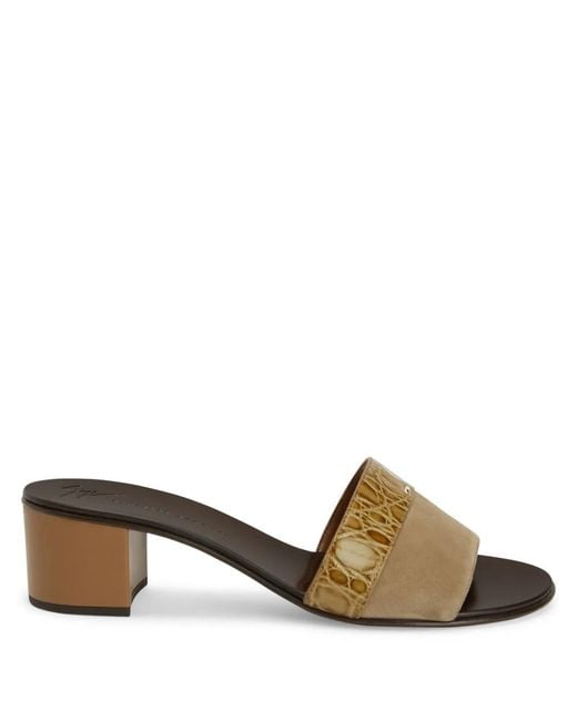 Giuseppe Zanotti Brown Roose Sandals