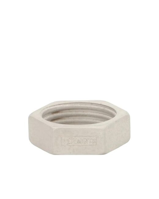 Vetements Nut Brass リング White