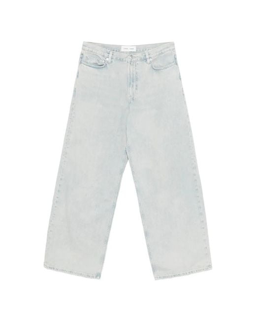 Samsøe & Samsøe White Satimothy Wide-Leg Jeans for men